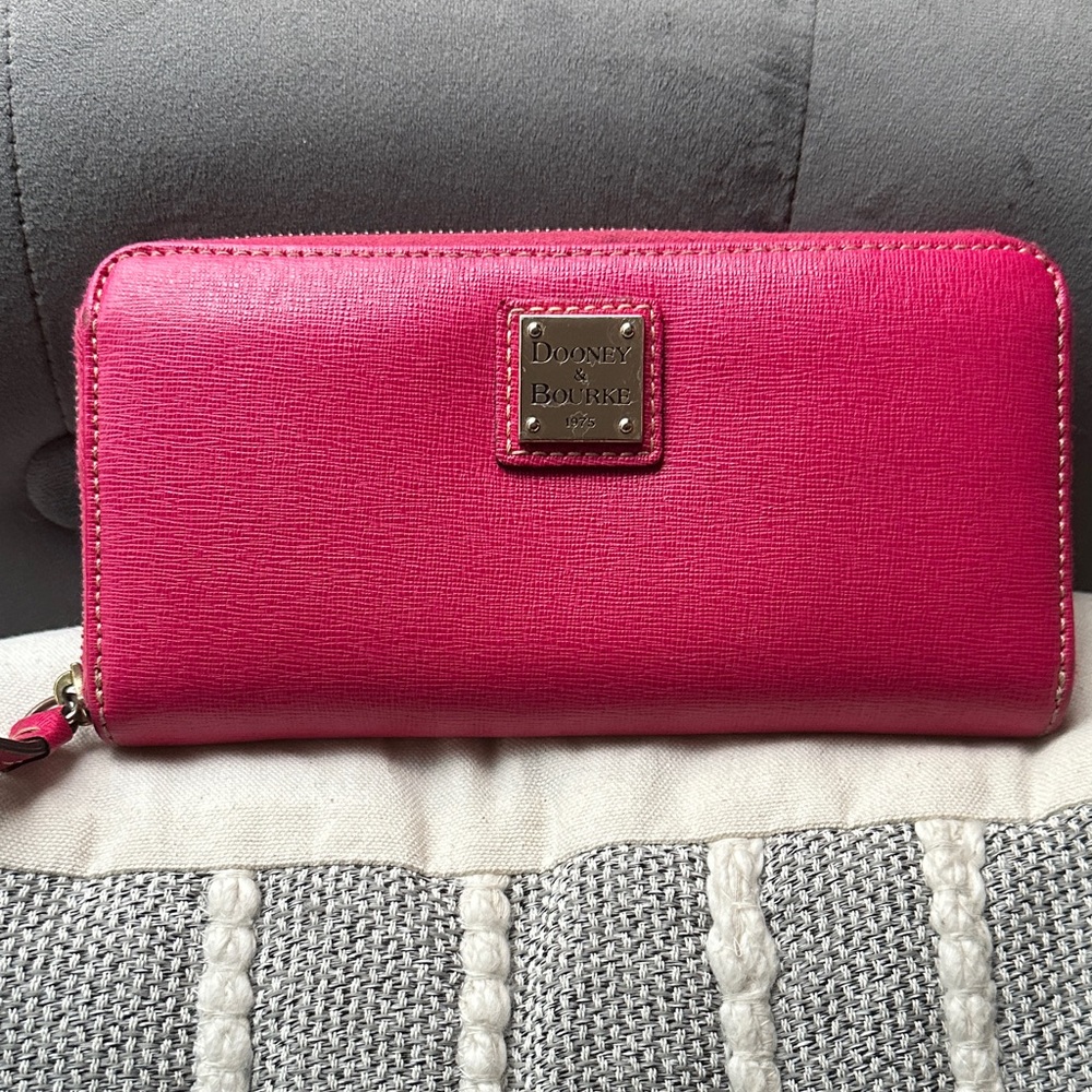Dooney & Bourke Vibrant Pink Wallet